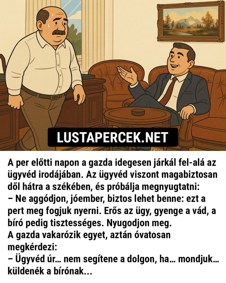 A per előtti napon a gazda idegesen járkál fel-alá