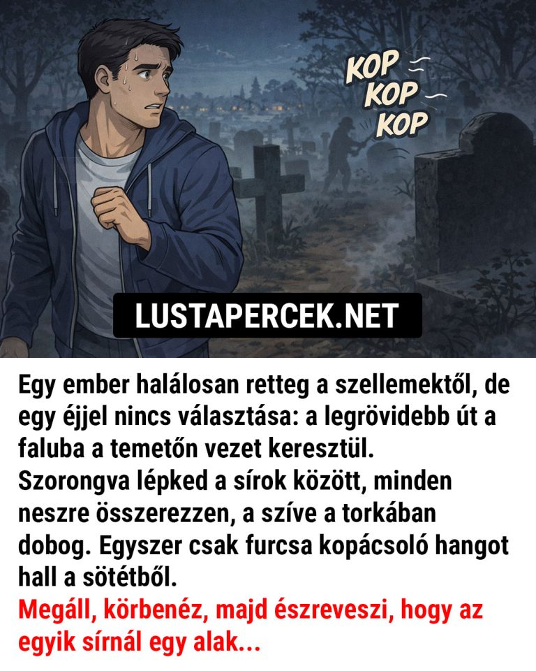 Egy ember halálosan retteg a szellemektől, de egy éjjel…