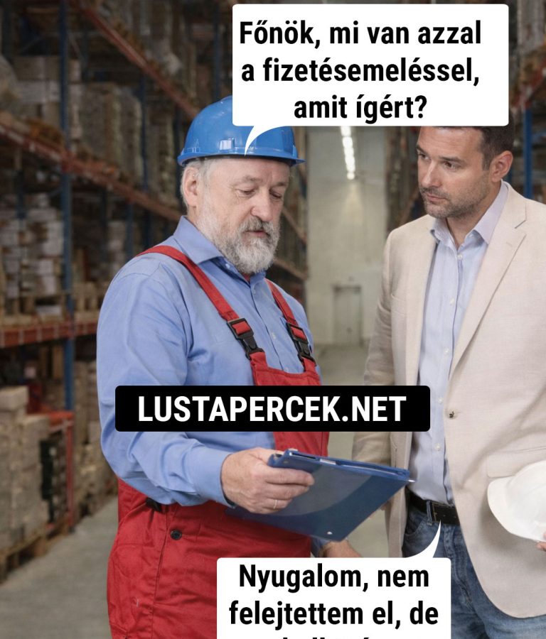 Főnök, mi van azzal a fizetésemeléssel?