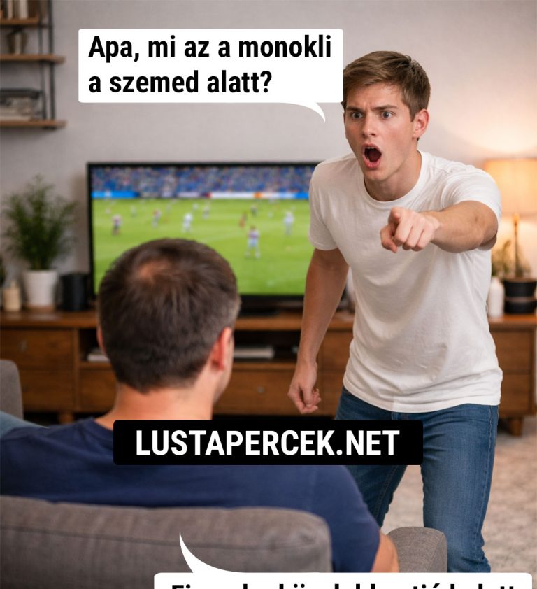 Apa, mi az a szemed alatt?