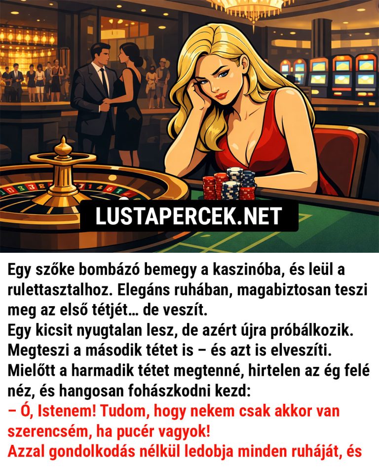 Egy szőke bombázó bemegy a kaszinóba