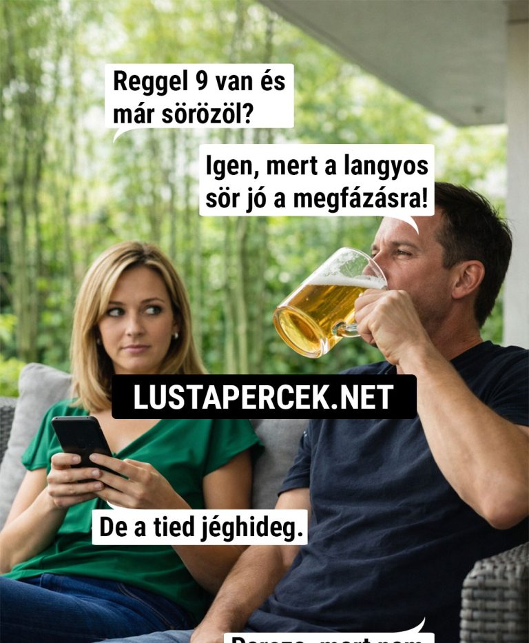 Reggel 9 van és már…