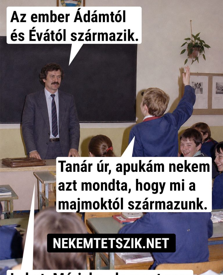 Az ember Ádámtól  és Évától származik