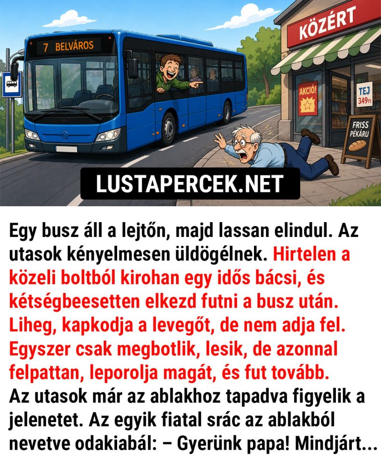 VICC: Egy busz áll a lejtőn, majd lassan elindul lefelé