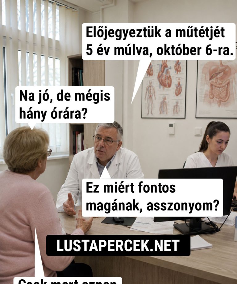 Előjegyeztük a műtétjét 5 év múlva