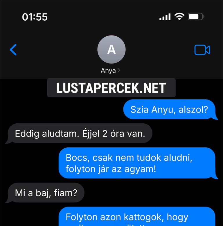 Szia Anyu, alszol?