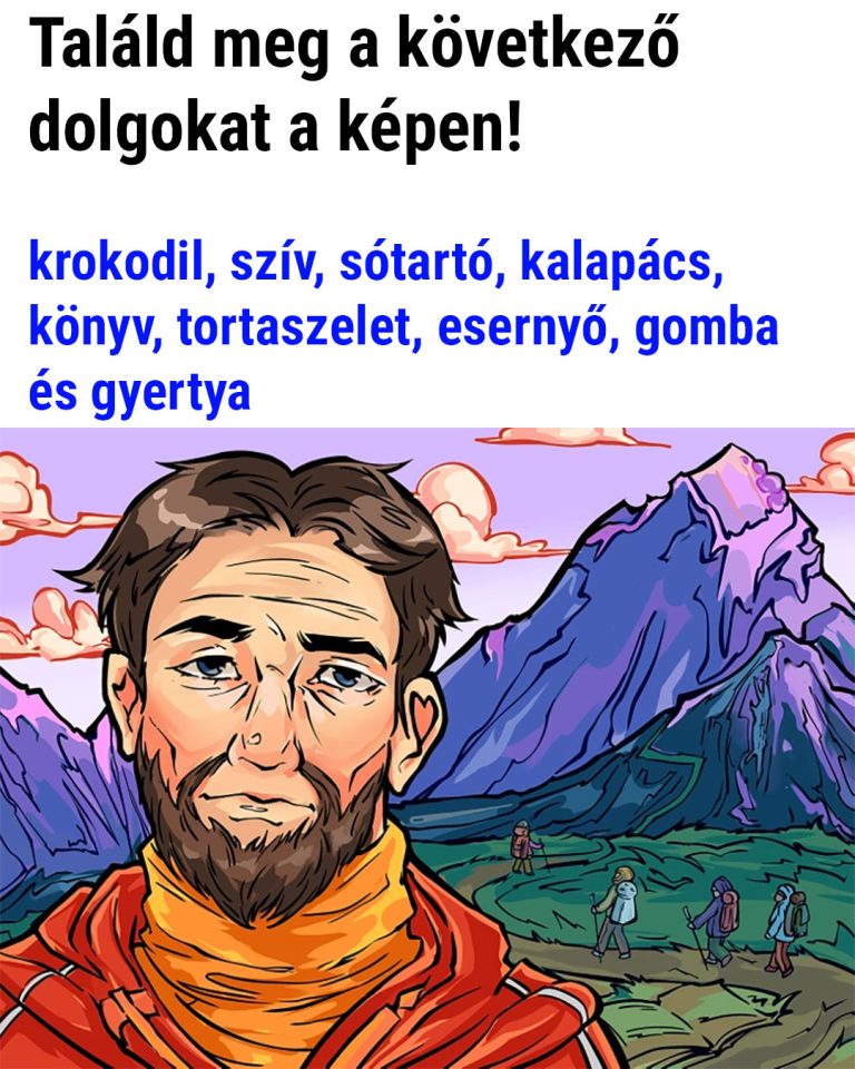 Találd meg a rejtett dolgokat a képen!