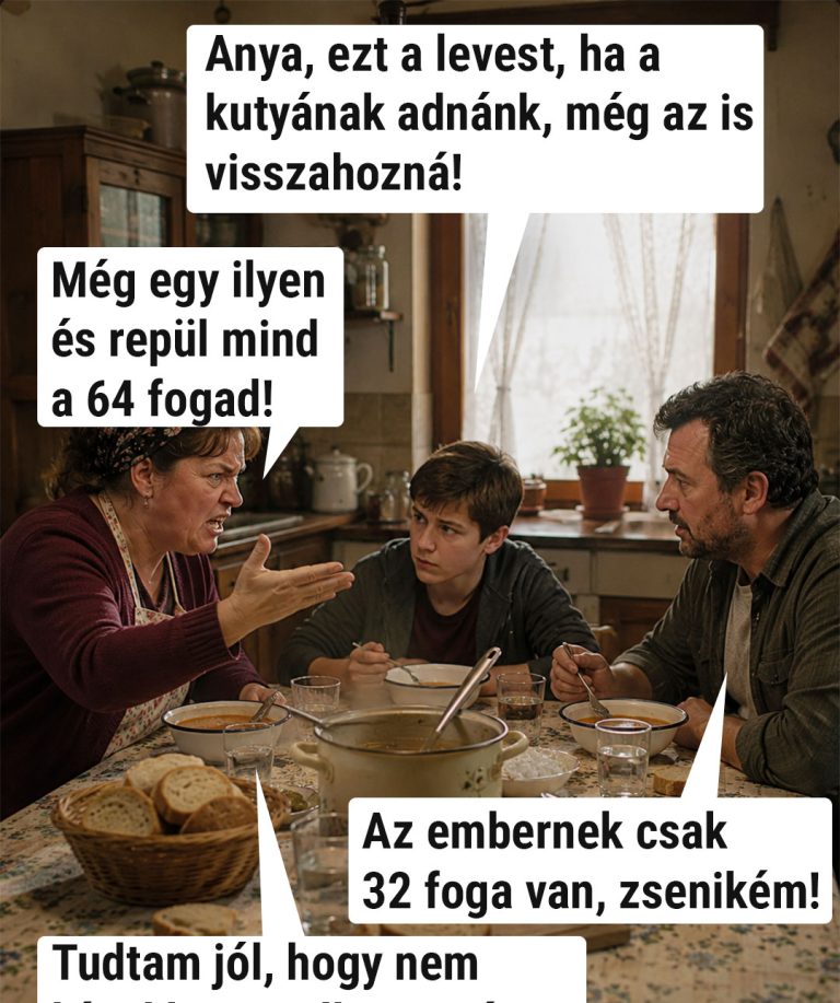 Anya, ezt a levest, ha a kutyának adnánk…