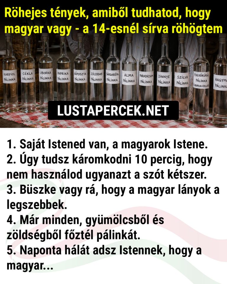 Röhejes tények, amiből tudhatod, hogy magyar vagy – a 14-esnél sírva röhögtem