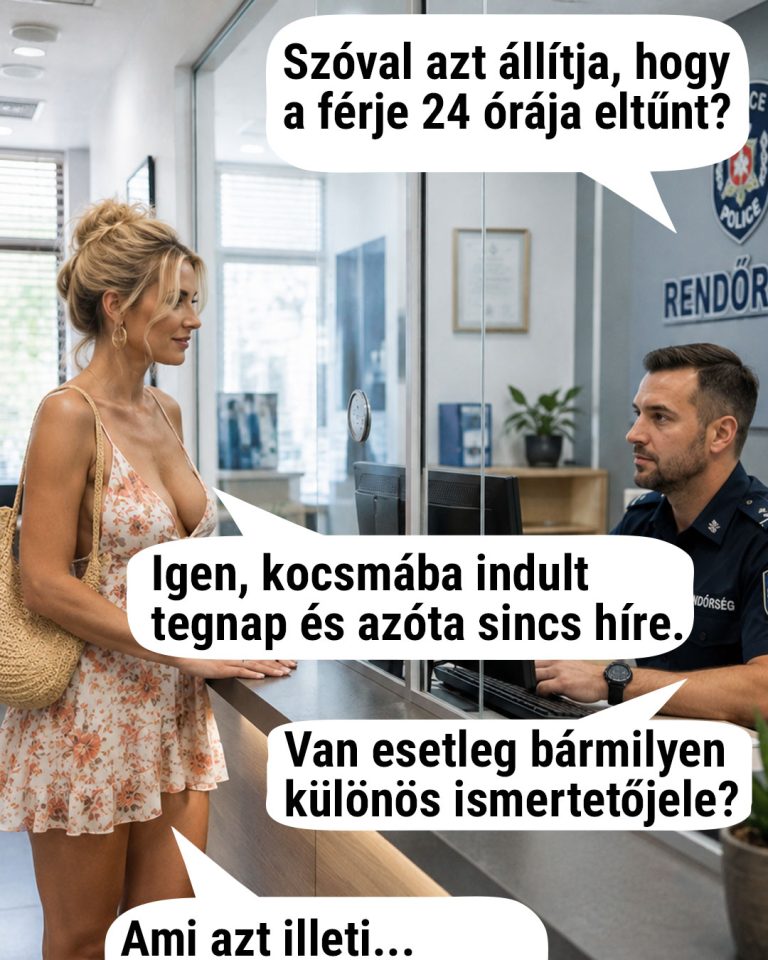 Szóval azt állítja, hogy a férje 24 órája eltűnt?