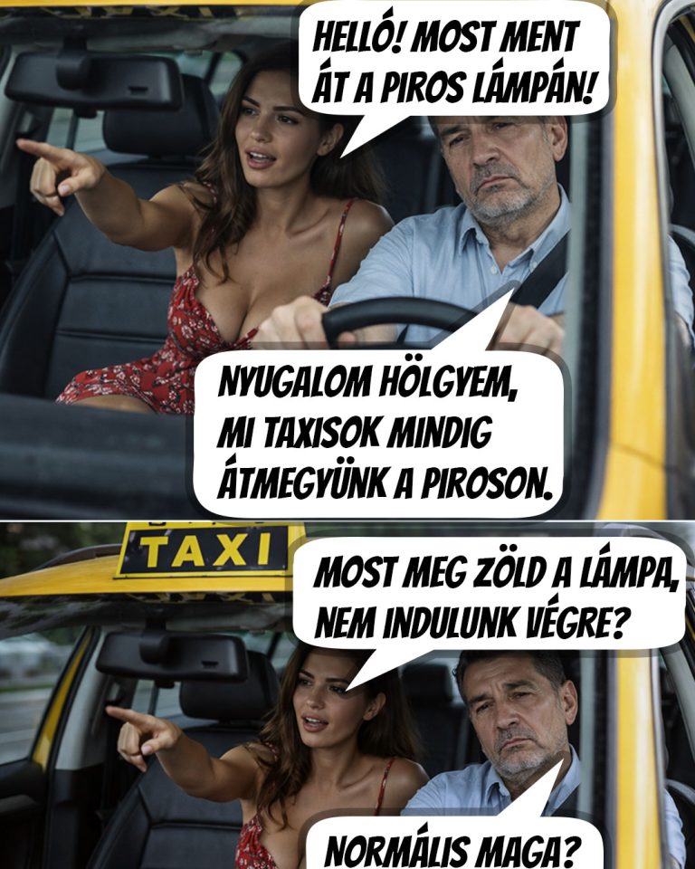 A rutinos taxisnak minden helyzetre megvolt a válasza