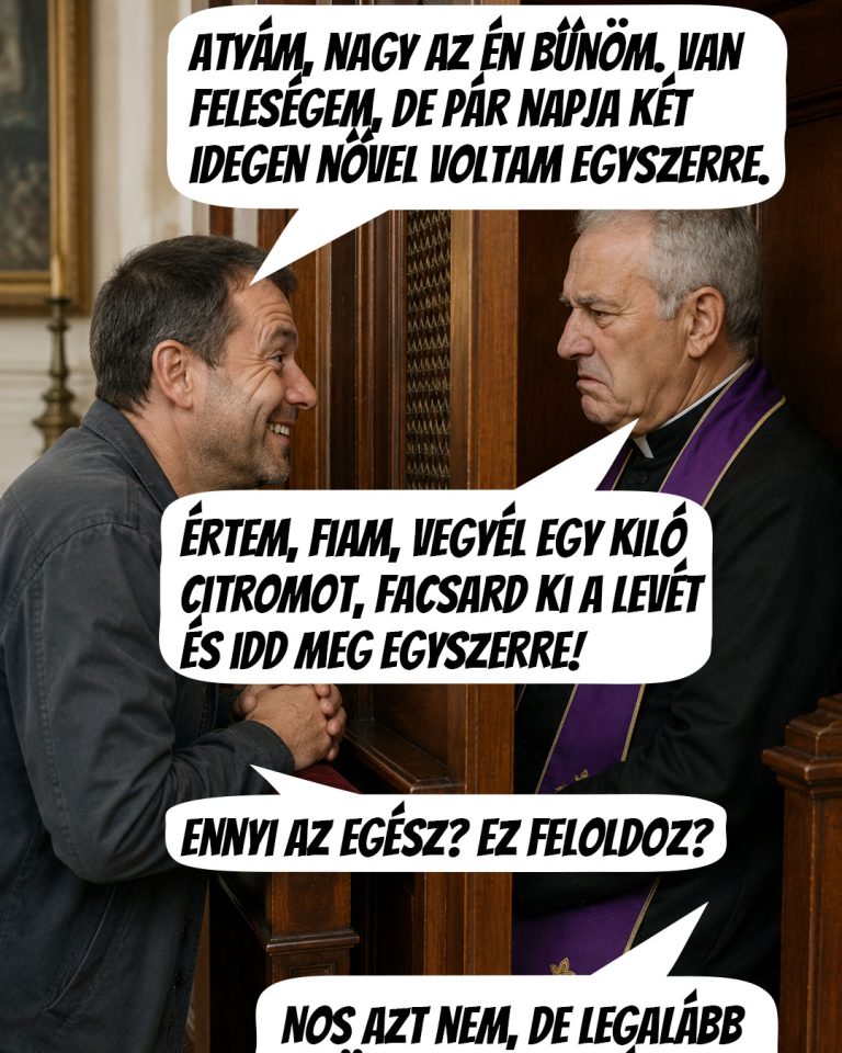 Azt hitte, ennyivel el van intézve a gyónás, de…
