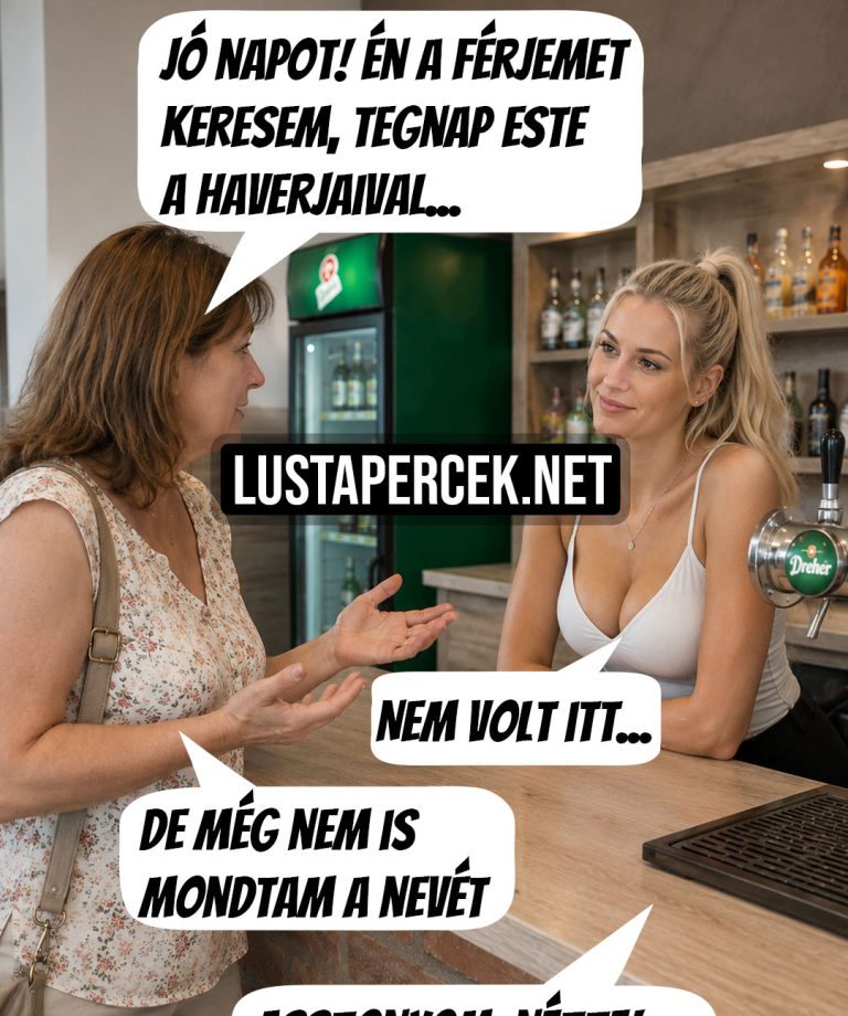 A nő csak a férjét kereste, de a pultos lány…