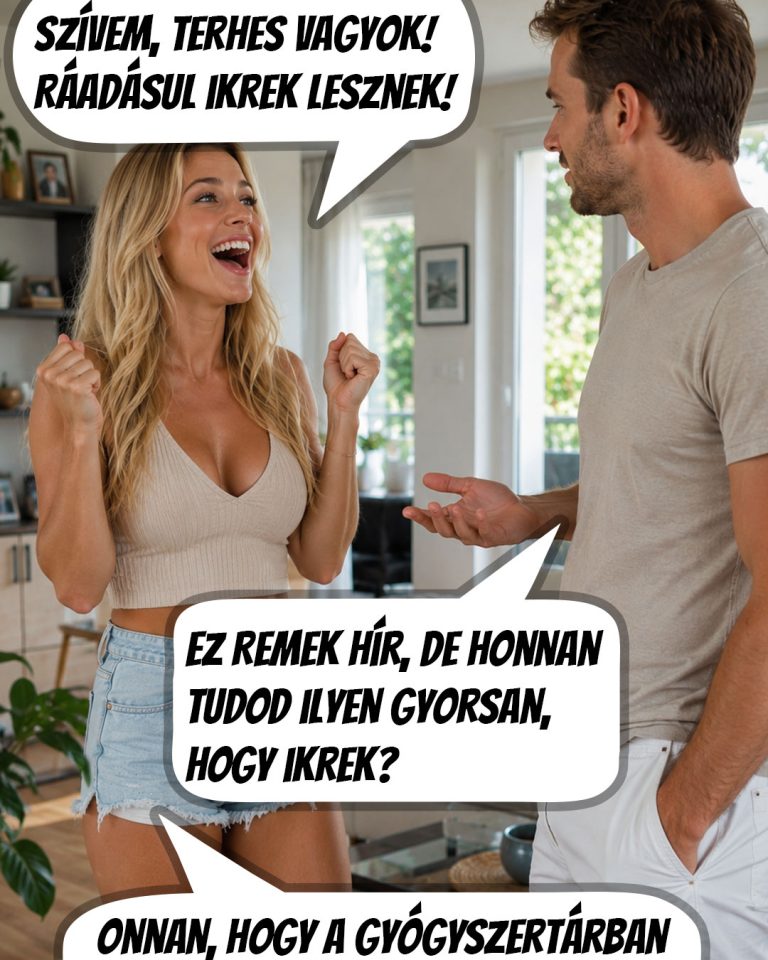 Az örömhír közben valami gyanús lett a férjnek
