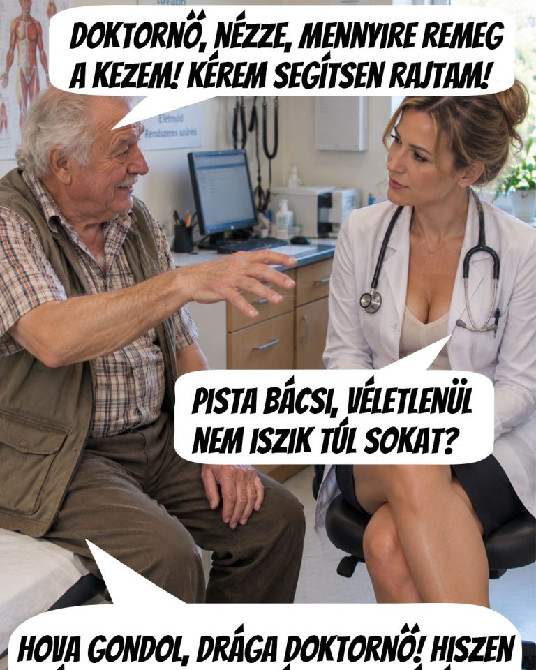 Doktornő, nézze, mennyire remeg a kezem!