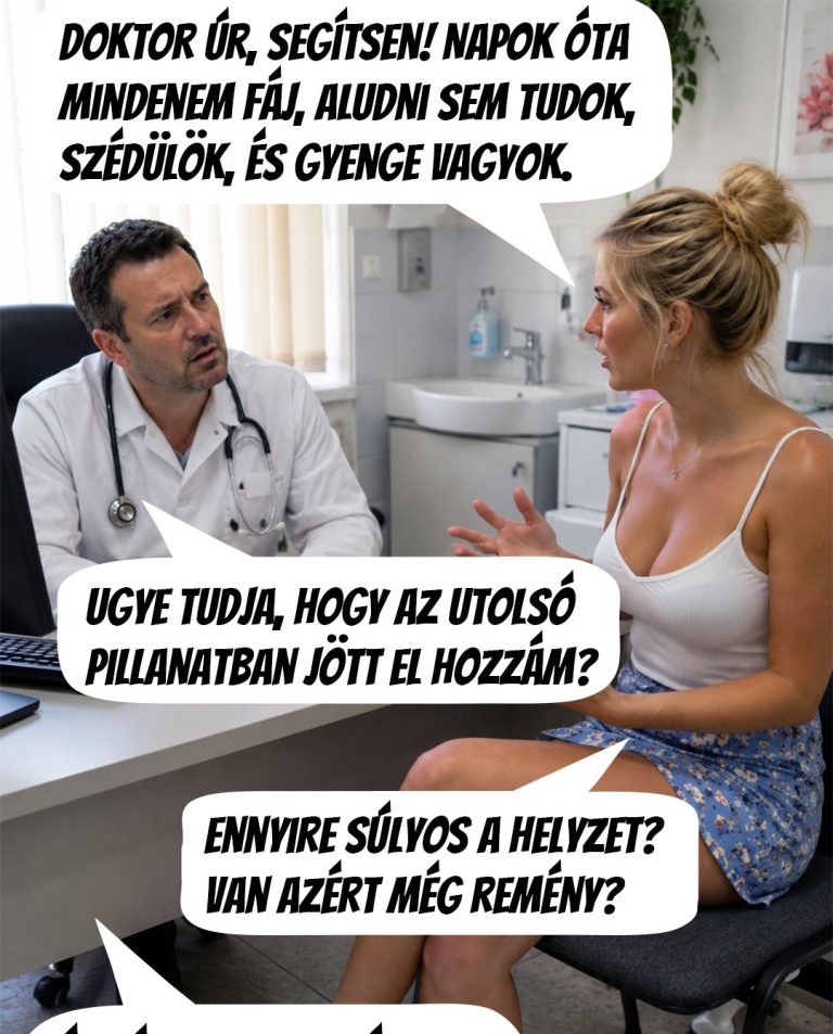 Az utolsó pillanatban ment el az orvoshoz