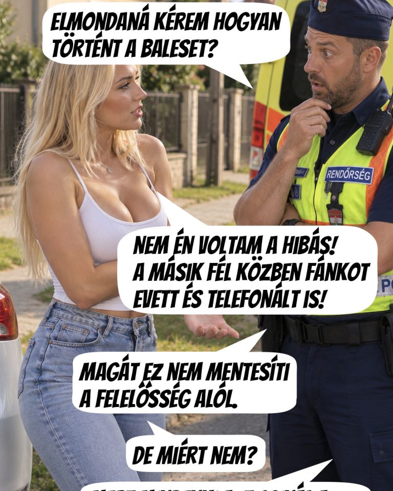 Mindenki meg tudja magyarázni, hogy a balesetben miért nem ő volt a hibás